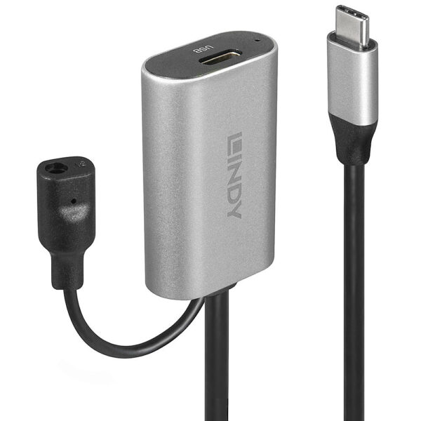 Lindy 5m USB 3.2 Gen 1 C/C Active Extension Cable 5Gbps Black