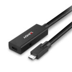 Lindy 5m USB 3.2 Gen 2 Active Extension Cable - USB-C Male to USB-C Female, 10Gbps, Black