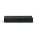 Lindy 7 Port USB 3.2 Gen 1 Hub - USB Type-A, 5Gbps, BC 1.2 Charging, Black