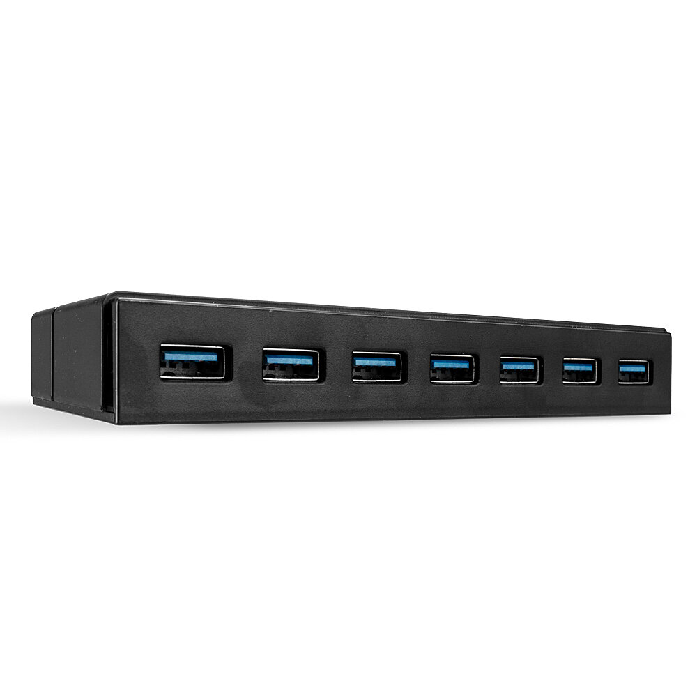 Lindy 7 Port USB 3.2 Gen 1 Hub - USB Type-A, 5Gbps, BC 1.2 Charging, Black Lindy 7 Port USB 3.2 Gen 1 Hub - USB Type-A, 5Gbps, BC 1.2 Charging, Black