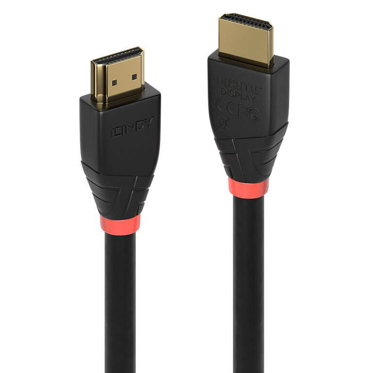 Lindy Active HDMI 2.0 Cable 20m 4096x2160@60Hz 18Gbps Male to Male Black