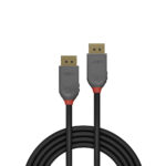 Lindy Anthra Line DisplayPort 1.4 Cable 1m Male to Male 8K 60Hz 32.4Gbps Black