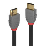 Lindy Anthra Line HDMI 2.0 Cable, 1m, 4K 4096x2160 60Hz, 18Gbps, Male to Male, Black/Grey