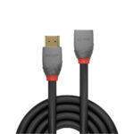 Lindy Anthra Line HDMI 2.0 Extension Cable 0.5m, Male to Female, 4K 60Hz, 18Gbps, Black
