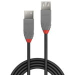 Lindy Anthra Line USB 2.0 Type A Extension Cable 5m Black/Grey