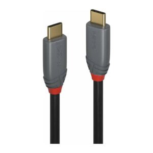 Lindy Anthra Line USB-C to USB-C Cable 2m, USB 3.2 Gen 2, 100W PD, Black