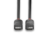 Lindy Black Line 2m DisplayPort 1.2 Cable 4K 60Hz Male to Male Gold Plated Contacts