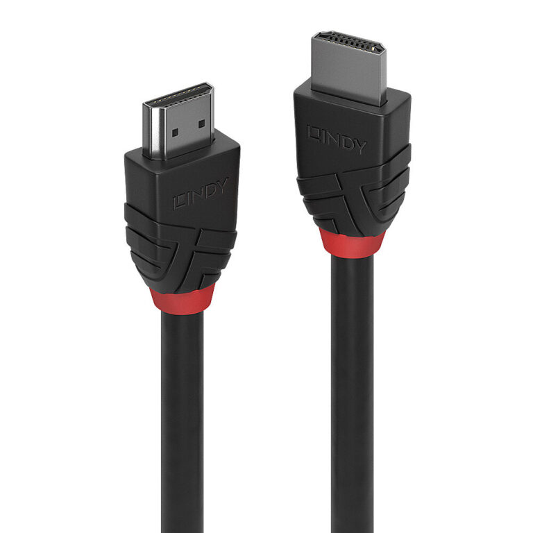 Lindy Black Line 3m HDMI 2.1 Cable, 8K 60Hz 48Gbps, Male to Male, Black