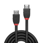 Lindy Black Line 5m HDMI 2.1 Cable, 8K 60Hz, 48Gbps, Gold Plated, Black