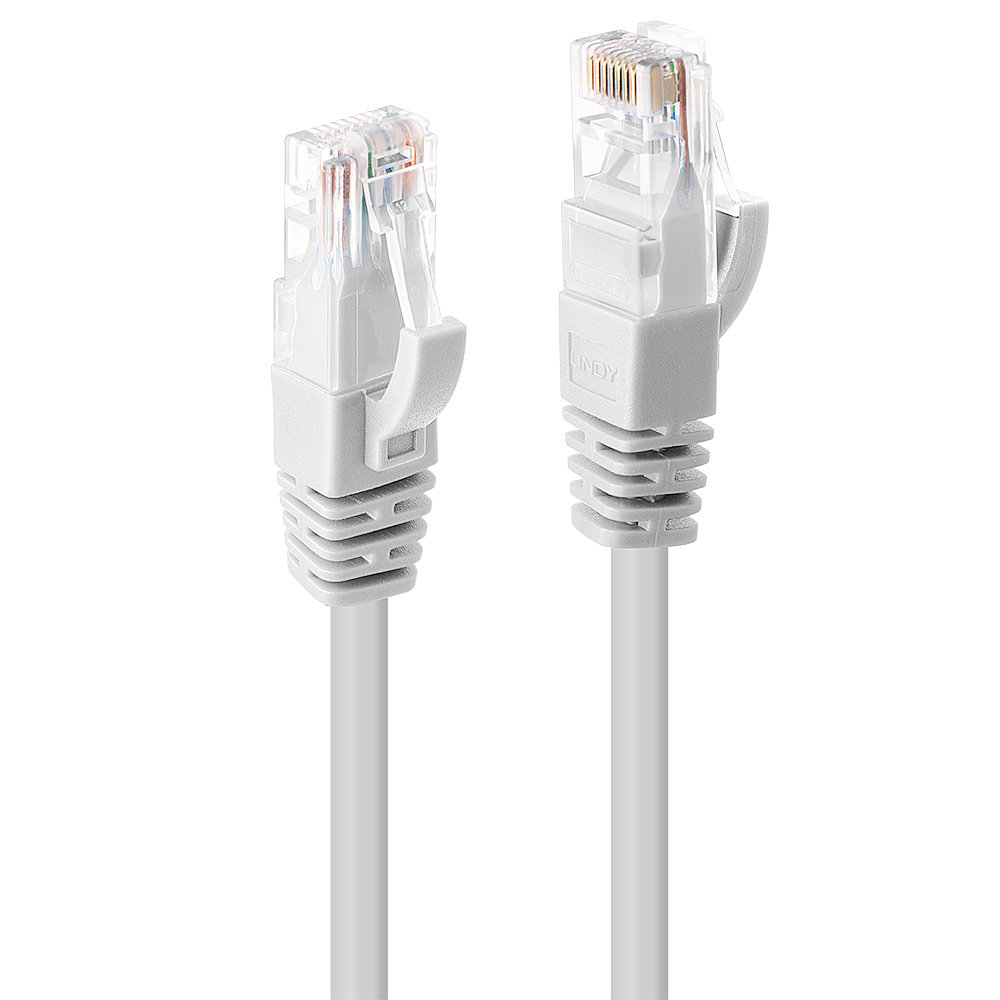 Lindy Cat.6 U/UTP Network Cable, 5m, RJ-45 Male to RJ-45 Male, White Lindy Cat.6 U/UTP Network Cable, 5m, RJ-45 Male to RJ-45 Male, White