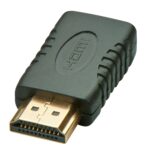 Lindy Mini HDMI Female to HDMI Male Adapter Black