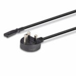 Lindy UK 3 Pin Plug to IEC C7 Figure 8 Mains Power Cable 1m Black