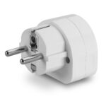 Lindy UK to Euro Travel Adapter Plug, White, 2400W 230V 10A, Overload Protection