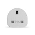 Lindy UK to Euro Travel Adapter Plug, White, 2400W 230V 10A, Overload Protection