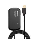 Lindy USB 2.0 Active Extension Pro Hub, 4-Port, 12m, Black