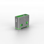 Lindy USB Port Blocker, Type-A, Acrylonitrile Butadiene Styrene (ABS), Pack of 10, Green
