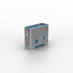 Lindy USB Port Blocker, Type-A, Blue, Physical Security Device, 10 Pack