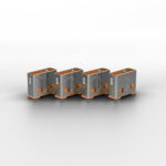 Lindy USB Port Blocker with Key - Type-A, ABS, Pack of 4 - Orange