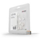 Lindy USB Type-C Port Blocker Without Key - Pack of 10, Orange