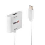Lindy USB Type-C to HDMI 4K 60Hz Converter 0.1m White