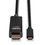 Lindy USB Type-C to HDMI 4K60 Adapter Cable with HDR, 5m, Black
