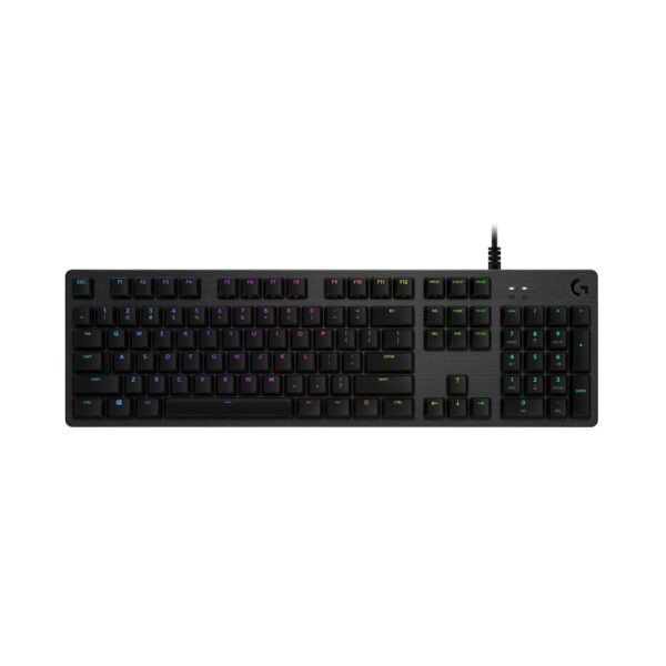Logitech G512 Carbon Wired Gaming Keyboard, GX Brown Tactile Switches, RGB LED, UK Layout