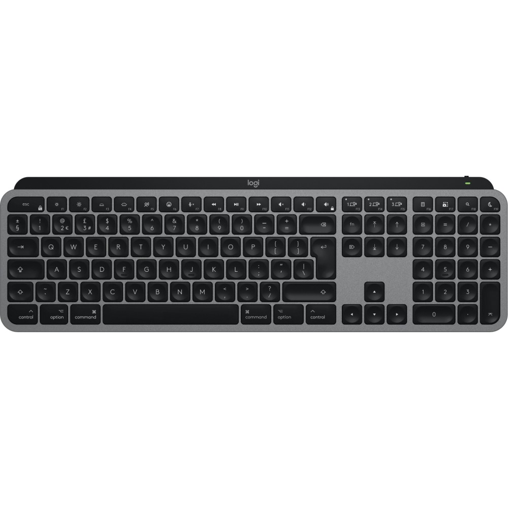 Logitech MX Keys S for Mac Wireless Bluetooth Keyboard, QWERTY UK English, Aluminium Black Logitech MX Keys S for Mac Wireless Bluetooth Keyboard, QWERTY UK English, Aluminium Black