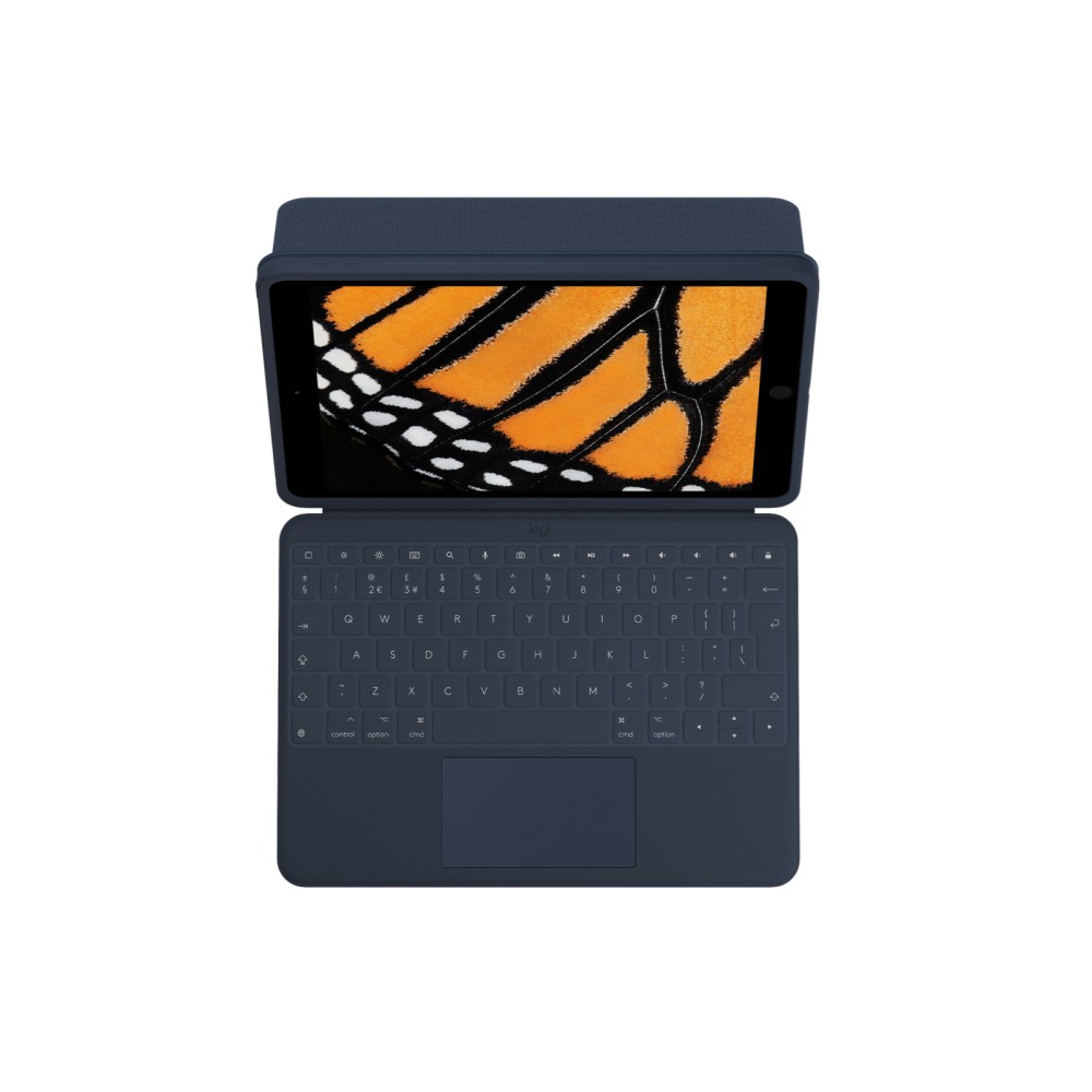 Logitech Rugged Combo 3 Touch iPad Keyboard Case, QWERTY UK English, Trackpad, Dark Blue Logitech Rugged Combo 3 Touch iPad Keyboard Case, QWERTY UK English, Trackpad, Dark Blue