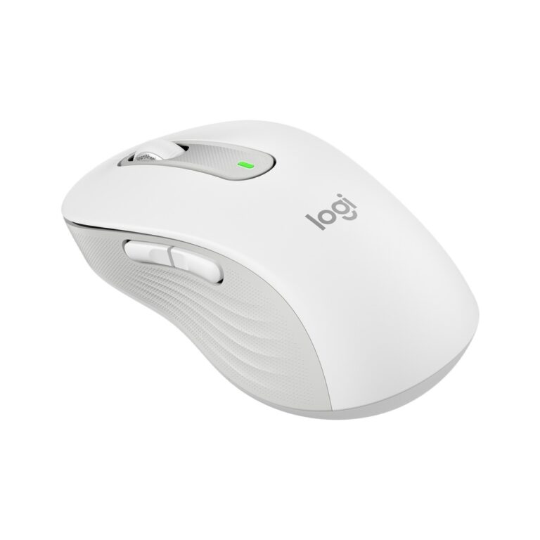 Logitech Signature M650 L Wireless Mouse 4000 DPI Silent Click Right-Hand White