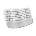 Logitech Wave Keys for Mac Wireless Ergonomic Keyboard QWERTY UK English White