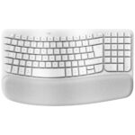 Logitech Wave Keys for Mac Wireless Ergonomic Keyboard QWERTY UK English White