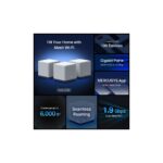Mercusys Halo H50G AC1900 Whole Home Mesh Wi-Fi System, Dual-Band 1900 Mbit/s, White, 3 Pack