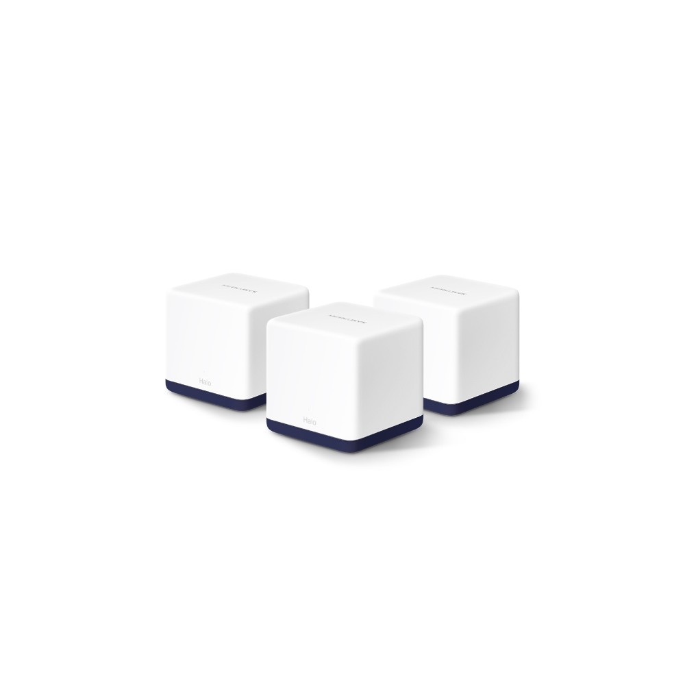 Mercusys Halo H50G AC1900 Whole Home Mesh Wi-Fi System, Dual-Band 1900 Mbit/s, White, 3 Pack Mercusys Halo H50G AC1900 Whole Home Mesh Wi-Fi System, Dual-Band 1900 Mbit/s, White, 3 Pack