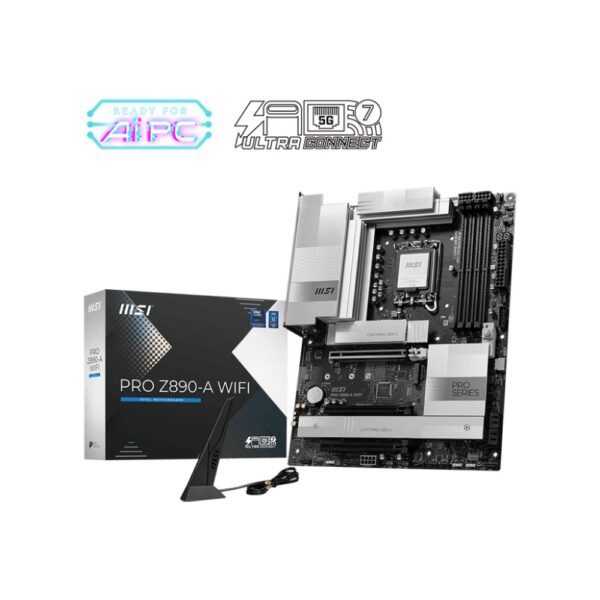 MSI PRO Z890-A WIFI Motherboard LGA 1851 Intel Z890 ATX DDR5 Black