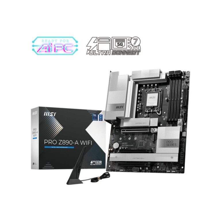 MSI PRO Z890-A WIFI Motherboard LGA 1851 Intel Z890 ATX DDR5 Black