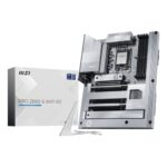 MSI PRO Z890-S WIFI PZ ATX Motherboard, Intel LGA 1851, Z890 Chipset, DDR5, Wi-Fi 7, Silver/White