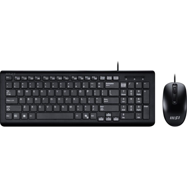 MSI USB Combo Copilot PRO_UK Wired Keyboard & Mouse, Full-size QWERTY UK English, Black