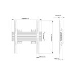 Multibrackets Pro Series M Wallmount Pro Fixed Wall Mount 40-65" 70kg VESA 400x400 Black