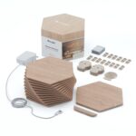 Nanoleaf Elements Hexagon Starter Kit Wood Smart LED Light Panels 13 pieces