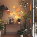 Nanoleaf Elements Hexagon Starter Kit Wood Smart LED Light Panels 13 pieces