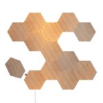 Nanoleaf Elements Hexagon Starter Kit Wood Smart LED Light Panels 13 pieces