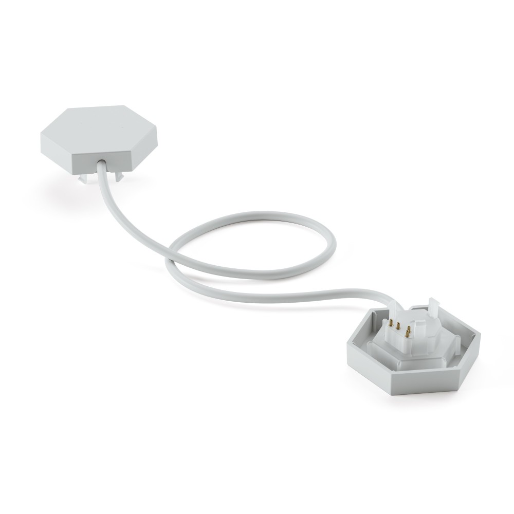 Nanoleaf Flex Lighting Connector, 3 Pack, 0.24m Cable, White Nanoleaf Flex Lighting Connector, 3 Pack, 0.24m Cable, White
