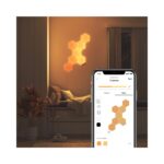 Nanoleaf Hexagon Starter Kit Mood Lighting, Multi-Colour Changing, White, AC Power