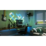 Nanoleaf Lines Squared Expansion Pack, RGB Dimmable Smart Lighting, 3 Pieces, White