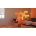 Nanoleaf Lines Squared Expansion Pack, RGB Dimmable Smart Lighting, 3 Pieces, White