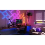 Nanoleaf Lines Squared Expansion Pack, RGB Dimmable Smart Lighting, 3 Pieces, White
