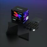 Nanoleaf Shapes Ultra Black Mini Triangles Smart Lighting Panel Wi-Fi 10 Pack