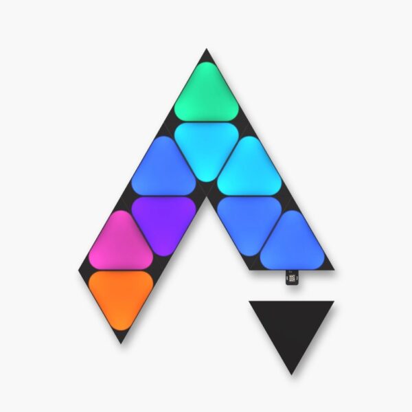 Nanoleaf Shapes Ultra Black Mini Triangles Smart Lighting Panel Wi-Fi 10 Pack
