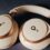 Soundcore Space One noise cancelling headphones in cream and gold