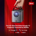 Nebula N2325212 Portable Standard Throw Projector 1080p 400 ANSI Lumens LED Wi-Fi Black, Dark Grey